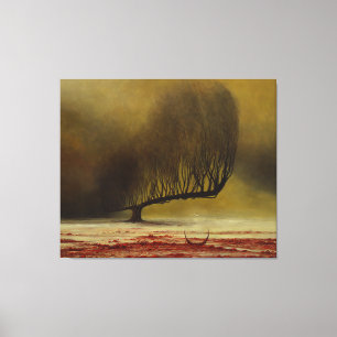 Unbenannt (Albtraum) von Zdzislaw Beksinski Leinwanddruck