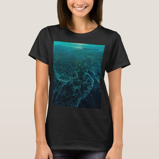 Unbenannt (Galaktischer Ozean) von Zdzisław Beksiń T-Shirt (Vorderseite)