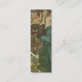 Unbenannt nach Alphonse Mucha (1902) Mini Visitenkarte