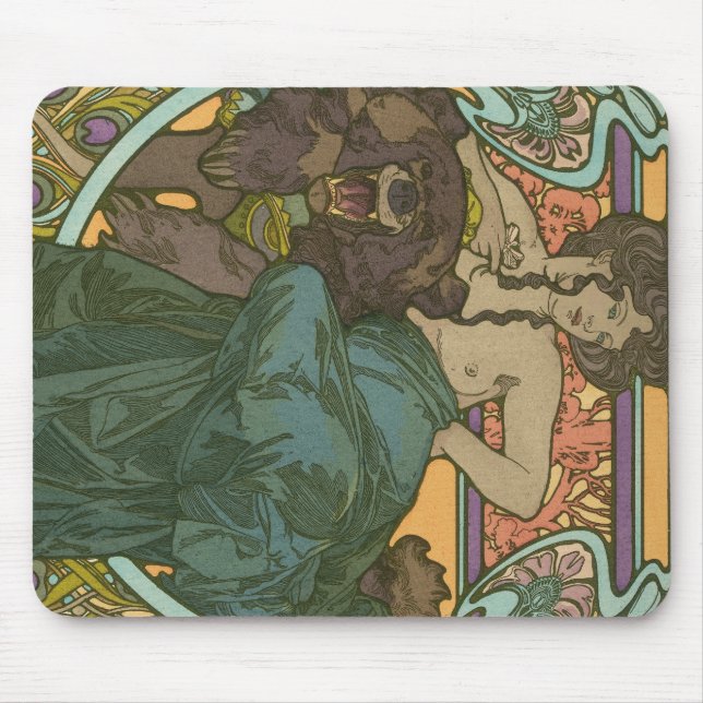 Unbenannt nach Alphonse Mucha (1902) Mousepad (Vorne)