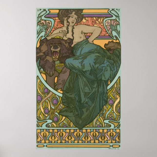 Unbenannt nach Alphonse Mucha (1902) Poster (Vorne)
