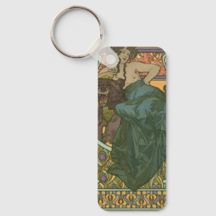 Unbenannt nach Alphonse Mucha (1902) Schlüsselanhänger