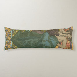 Unbenannt nach Alphonse Mucha (1902) Seitenschläferkissen