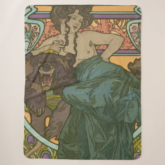 Unbenannt nach Alphonse Mucha (1902) Sherpadecke (Vorderseite)