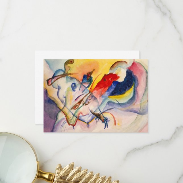 Unbenannt nach Wassily Kandinsky Dankeskarte (Vorderseite/Rückseite Beispiel)