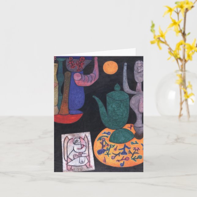 Unbenannt (Stillleben) von Paul Klee, Abstrakte Ku Karte (Gelbe Blume)