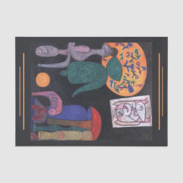 Unbenannt (Stillleben) von Paul Klee, Abstrakte Ku Seidenpapier