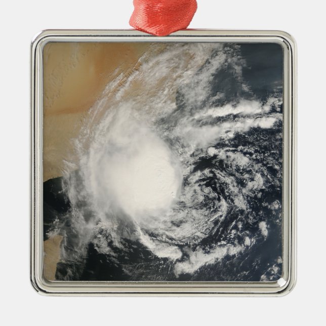 Unbenannter tropischer Zyklon Silbernes Ornament (Vorne)