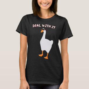 Unbenanntes Lustiges Gänse-Spiel-Meme-Komm-Damit-Z T-Shirt