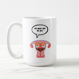 Unbequeme Freundin-Gebärmutter-Tasse Kaffeetasse