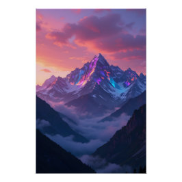Unberührter Sonnenuntergang Poster