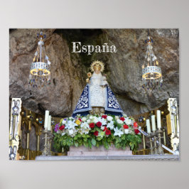 unberührtes Plakat von Covadonga in Asturias,