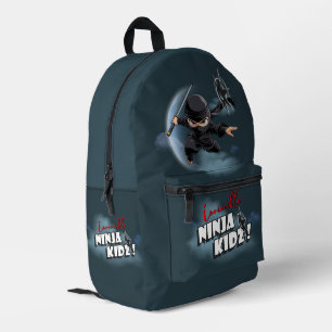 Unbesiegbarer Ninja-Kids Bedruckter Rucksack