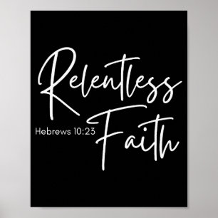 Unbeugsamer Glaube Hebräer 10-23 Bibel Schrift für Poster