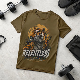 Unbeugsames Every Day Tiger T-Shirt | Motivierend
