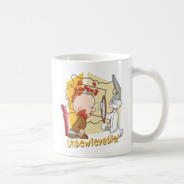 "Unbewievable" Barber BUGS BUNNY™ & Elmer Fudd Kaffeetasse (Rechts)