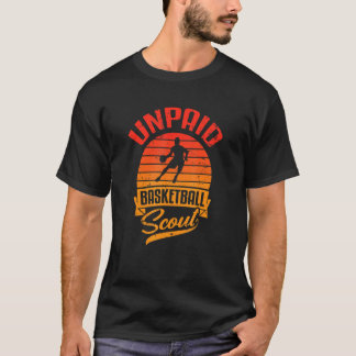 Unbezahlter Basketball-Scout Retro-Lüfter des Leag T-Shirt