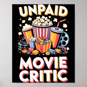 Unbezahlter Filmkritiker Film Essen Nacht Snack Poster
