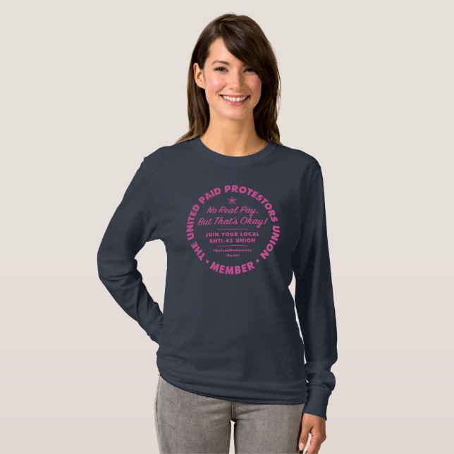 Unbezahlter Protestors-Gewerkschafts-T - Shirt (Vorne ganz)