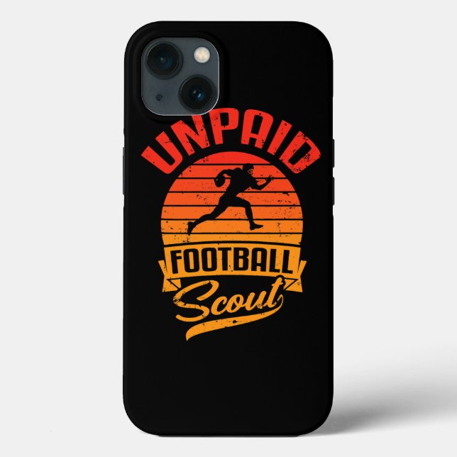 Unbezahlter Retro-Fan des Fußballspielers Case-Mate iPhone Hülle (Rückseite)