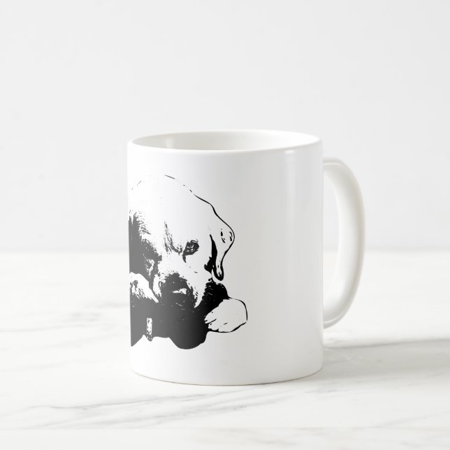 Unblinkende Forderung Kaffeetasse (VorderseiteRechts)
