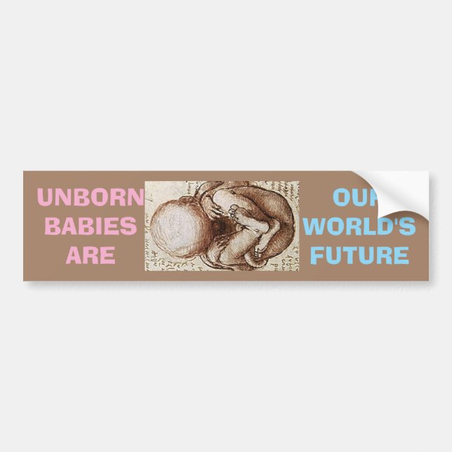 UNBORN BABES SIND DER ZUKÜNFTIGE AUTOAUFKLEBER UNS (Vorne)