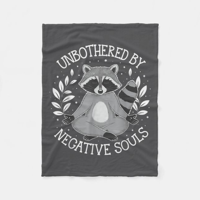Unbothered By Negative Souls  Fleecedecke (Vorderseite)