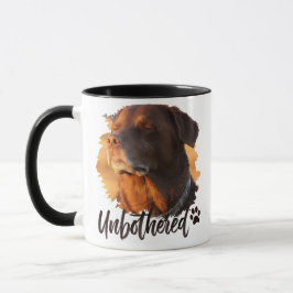 Unbothered Golden Hour Dog – Premium Minimalist  Tasse