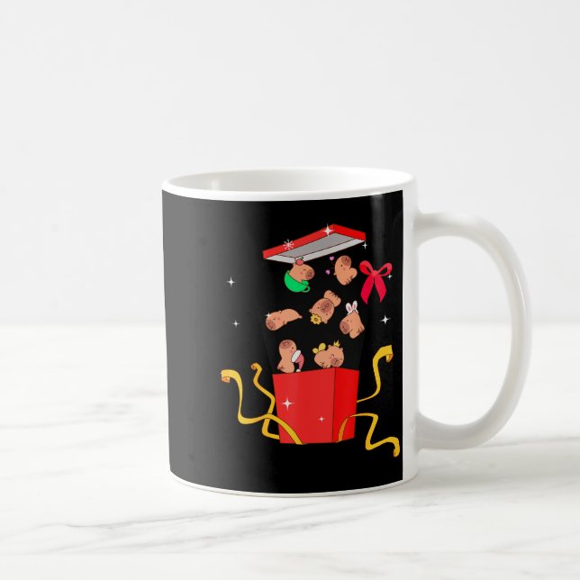Unboxing Blind Box Capybara Pyjama Ugly Christmas  Kaffeetasse (Rechts)