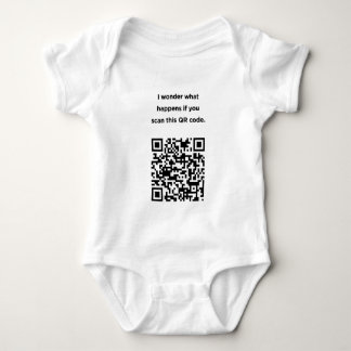Unbrauchbarer QR Code: Ich wundere mich… Baby Strampler