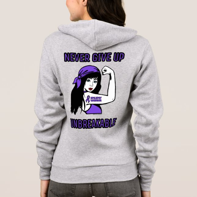 UNBRECHBAR.. Epilepsie Hoodie (Rückseite)