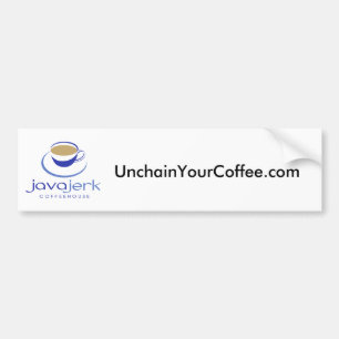 UnchainYourCoffee.com Autoaufkleber