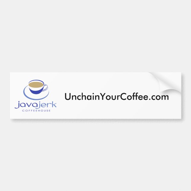 UnchainYourCoffee.com Autoaufkleber (Vorne)