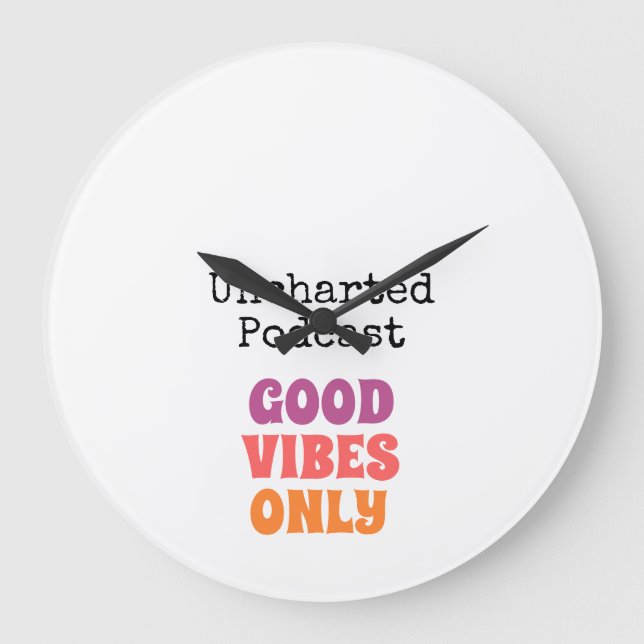 Uncharted Time Große Wanduhr (Vorderseite)