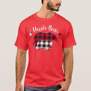 Uncle Bar Red Gray Buffalo Kariert Pajama T-Shirt