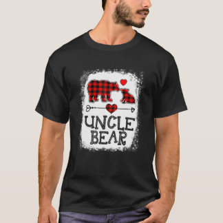 Uncle Bear Christmas Pajama Red Kariert Buffalo Fa T-Shirt