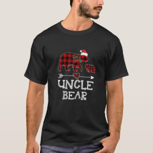 Uncle Bear Christmas Pajama Red Kariert Buffalo T-Shirt