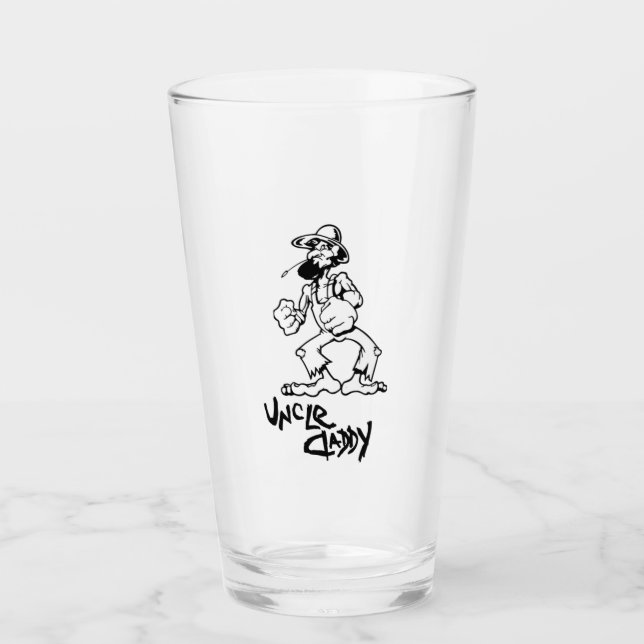 Uncle Daddy Beer Glass Hillbilly Redneck Glas (Vorderseite)