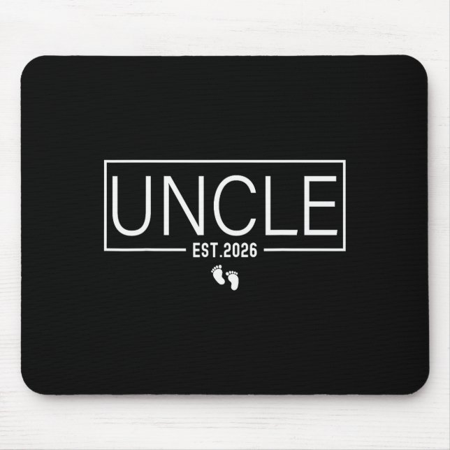 Uncle Est. 2026 New Uncle Promoted To Uncle Est. 2 Mousepad (Vorne)