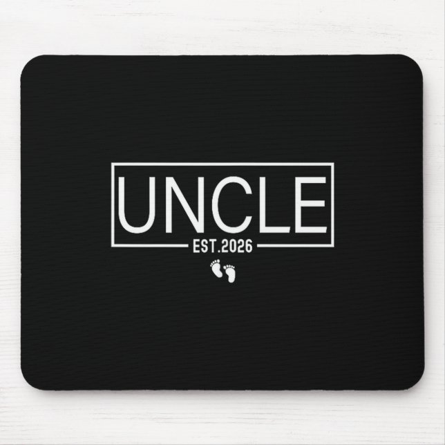 Uncle Est. 2026 New Uncle Promoted To Uncle Est. 2 Mousepad (Vorne)