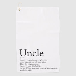 Uncle Funcle Definition Modern Fun Golfhandtuch