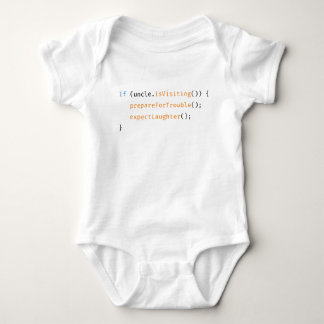 Uncle Funny Newborn Code Baby Sprichwort Strampler