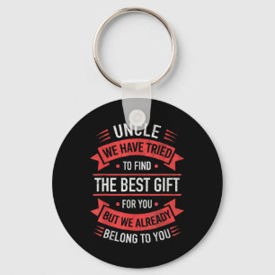 Uncle Funny Oncle gibt Vatertag vom Niece Nep Schlüsselanhänger