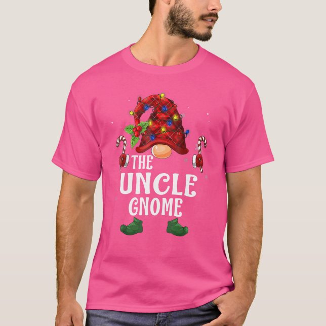 Uncle Gnome Buffalo Kariert Matching Family Christ T-Shirt (Vorderseite)