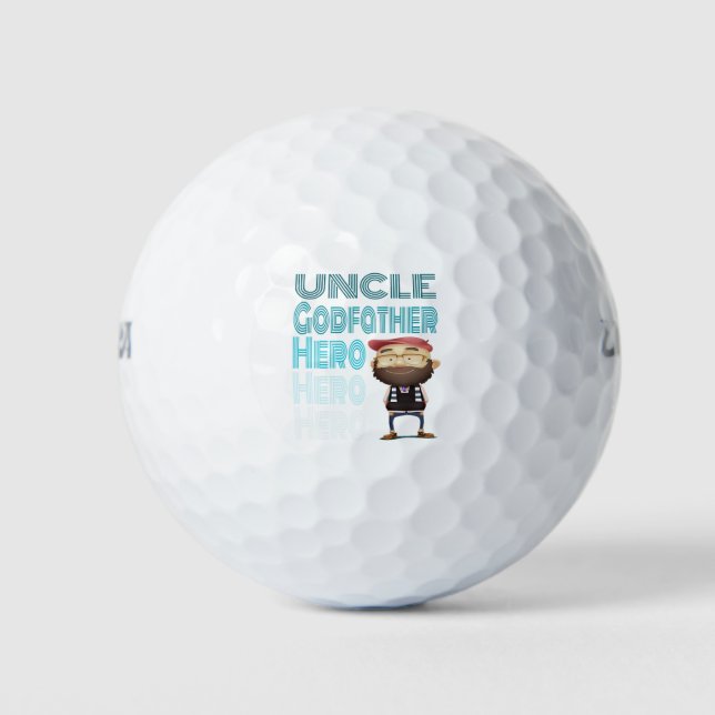 Uncle Hero GodVater Golfball (Vorderseite)