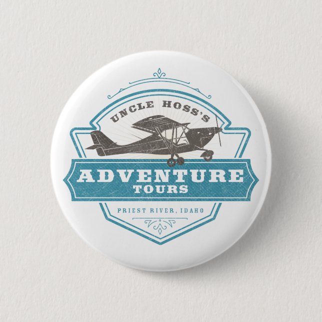 Uncle Hoss's Adventure Tours Button (Vorderseite)