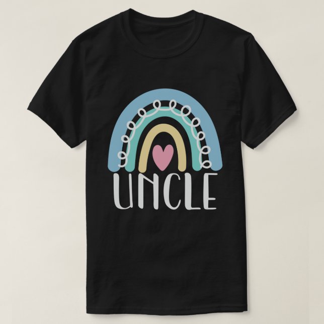 Uncle Niedlich Family Matching Rainbow T-Shirt (Design vorne)