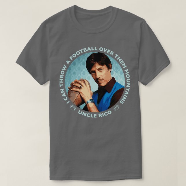 Uncle Rico Mountains Blue T-Shirt (Design vorne)