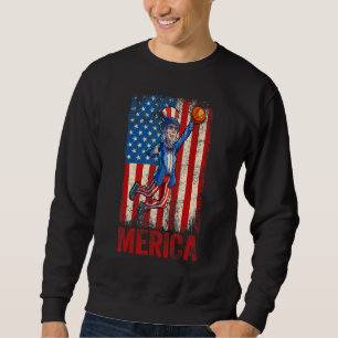 Uncle Sam 4. Juli Women Men American USA Flag Sweatshirt