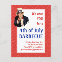Uncle Sam 4TH JULY GRILLEN BARBECUE
